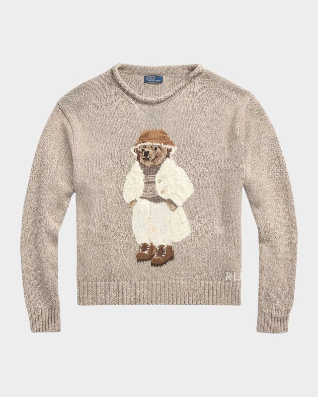 Polo Bear Cotton Roll-Neck Sweat